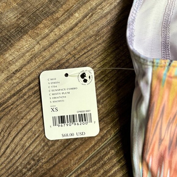 Free People Kindred Spirit Printed Tank Sunspace Combo Misty Plum Women's XS - Picture 9 of 10